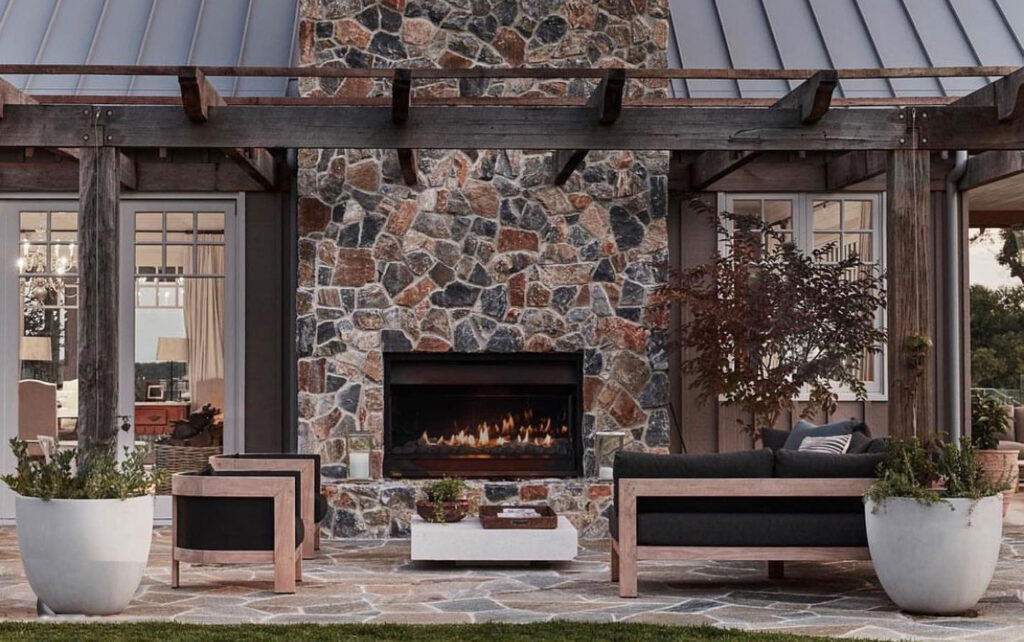 Exterior Wood Accent Wall