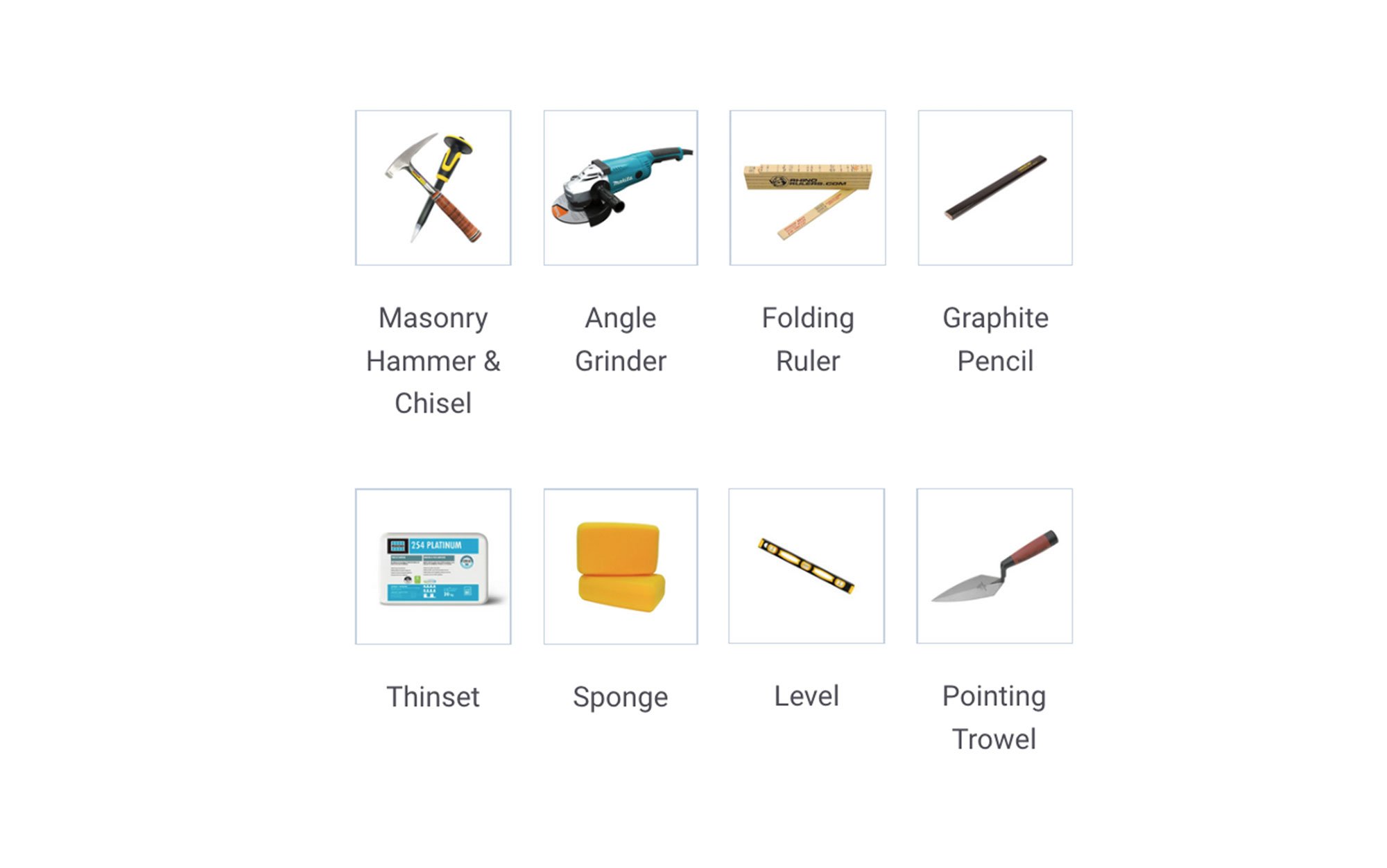 Prepare with the right stone installation tools for installing over brick fireplace.