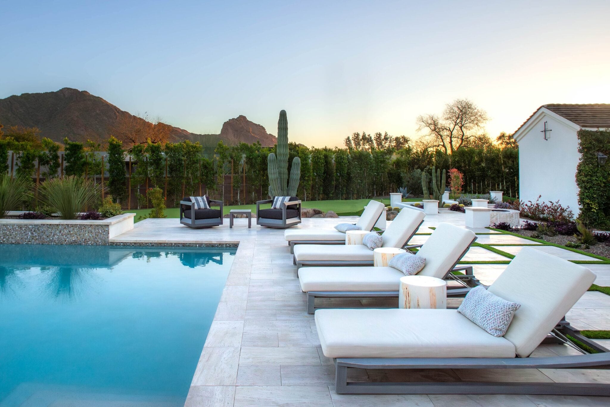 Cashmere marble paver deck with a refined light-toned surface for indoor-outdoor living